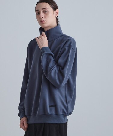 ハーフジップスウェット