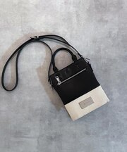 ツートンミニZIPショルダーバッグ