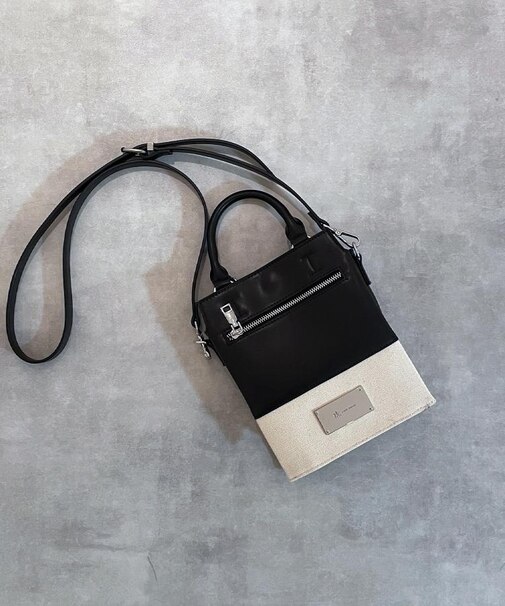 ツートンミニZIPショルダーバッグ