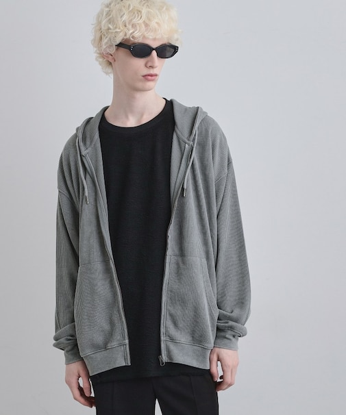 ヴィンテージワッフルジップパーカー