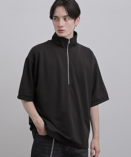 ジョーゼットハーフジップ