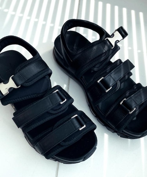 【4cmUP】クリアソールアソートサンダル