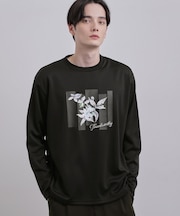 フロントフラワーカットソー