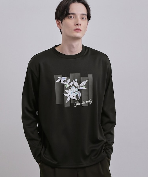 フロントフラワーカットソー