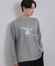 フロントフラワーカットソー