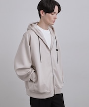 オーバーサイズジップパーカー