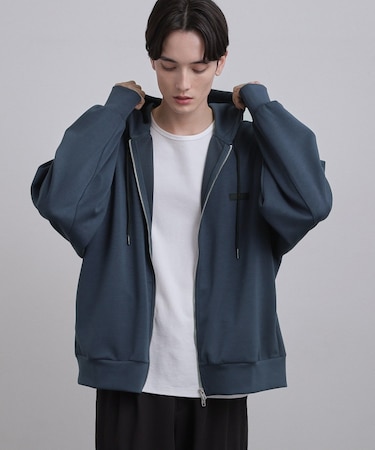 オーバーサイズジップパーカー
