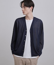 Vネックニットカーディガン