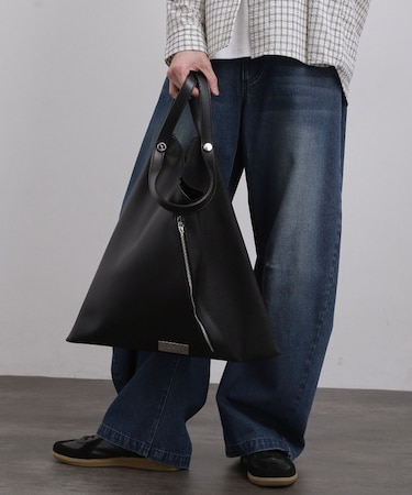 【2WAY】ツートーンマルシェショルダーバッグ