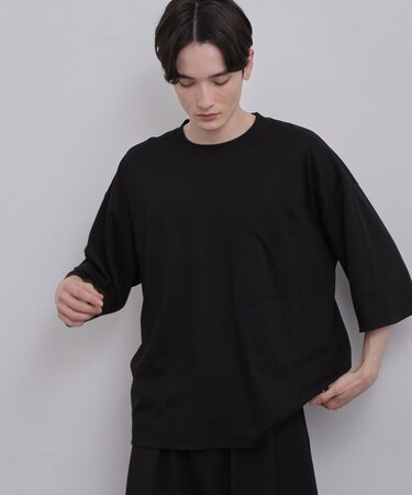 スムースシルケット レイヤードカットソー