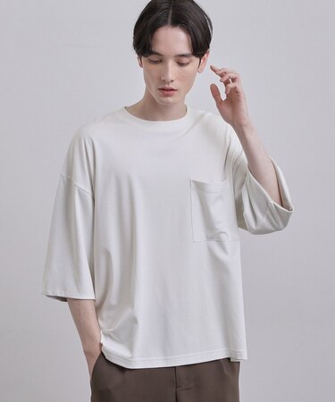 スムースシルケット レイヤードカットソー