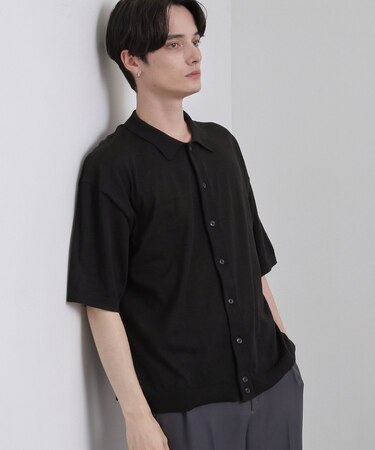 半袖ニットシャツ