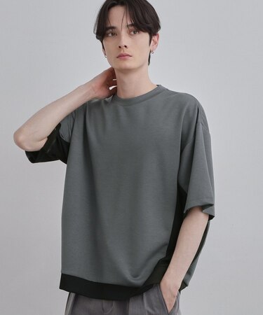 サイド切り替えカットソー