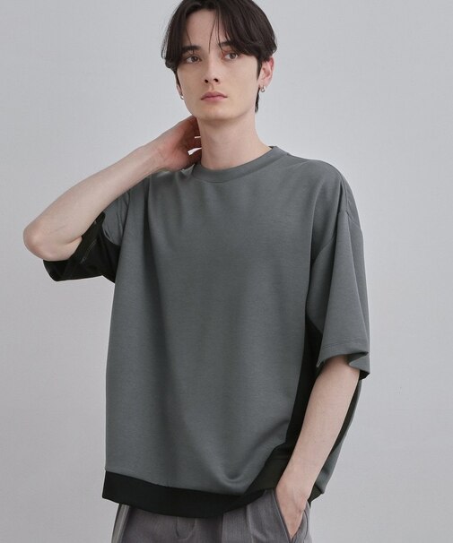 サイド切り替えカットソー