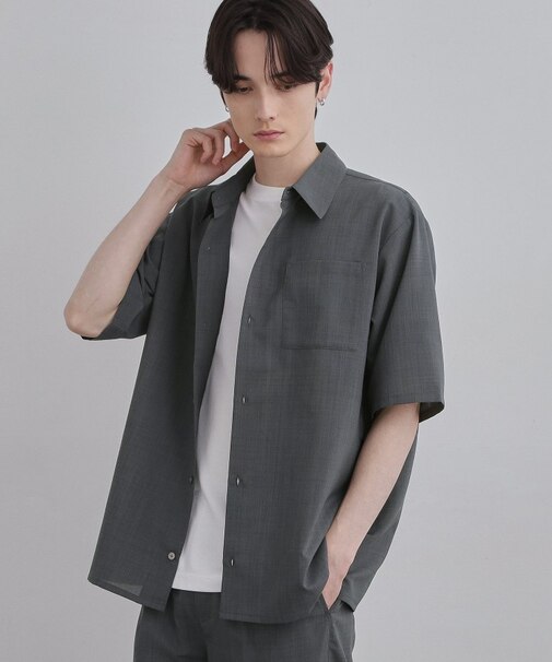 AIRY DRYレギュラーカラーシャツ/吸水速乾/UVカット/マシーンウォッシャブル/洗濯可/イージーケア