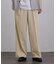 テッククレープワイドストレートパンツ