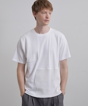 ブロックニット切替カットソー