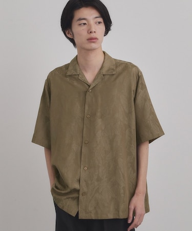 ジャカードボタニカルシャツ