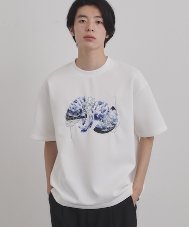 フラワープリントTシャツ