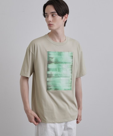 クロス刺繍フォトTシャツ