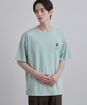 ひげオジワンポイントTシャツ