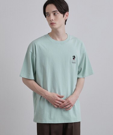 ひげオジワンポイントTシャツ