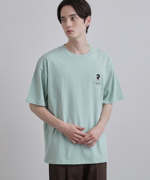ひげオジワンポイントTシャツ