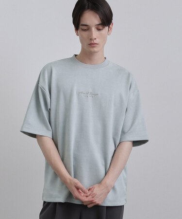 ポンチスエードタッチTシャツ