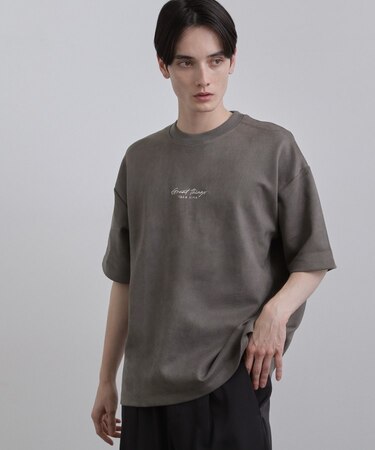 ポンチスエードタッチTシャツ
