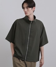【接触冷感／2WAY】洗えるZIPシャツアウター
