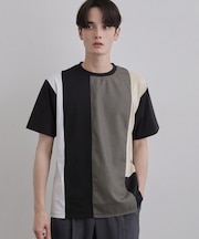 異素材切替Tシャツ