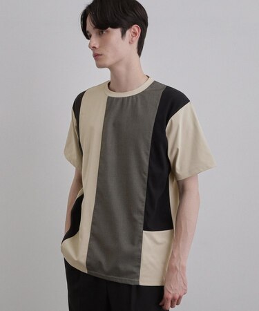 異素材切替Tシャツ