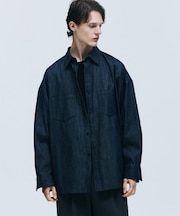【色褪せしにくいデニム】Comfy Fadeless Denim Seriesデニムシャツ