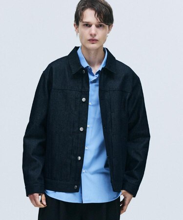 【色褪せしにくいデニム/セットアップ対応可】Comfy Fadeless Denim Seriesデニムジャケット