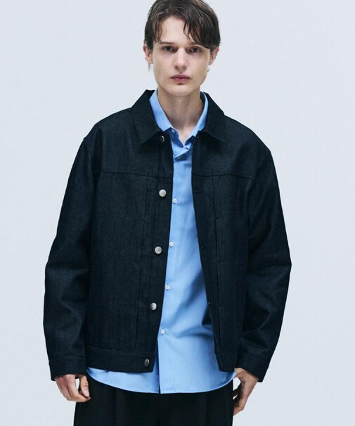 【色褪せしにくいデニム/セットアップ対応可】Comfy Fadeless Denim Seriesデニムジャケット