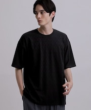 バイヤスジャカードTシャツ