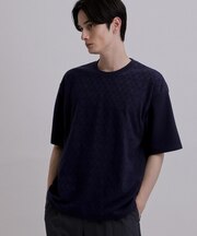 バイヤスジャカードTシャツ