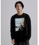 ブラシ刺繍長袖Tシャツ