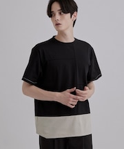 ダッシュラインバイカラーTシャツ