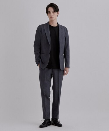 【365日対応】PINHEADシングルセットアップ/上下2点セット/ONOFF兼用/ストレッチ/洗える/イージーケア/シワになりにくい/ビジネス対応