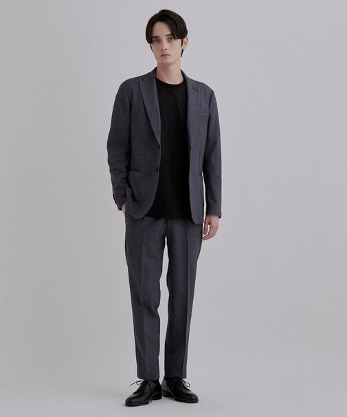【365日対応】PINHEADシングルセットアップ/上下2点セット/ONOFF兼用/ストレッチ/洗える/イージーケア/シワになりにくい/ビジネス対応
