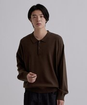 CARE FREE KNITポロシャツ