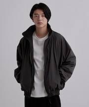 【リバーシブル】スタンドカラーブルゾン