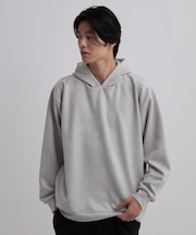 シルキータッチスエード プルパーカー