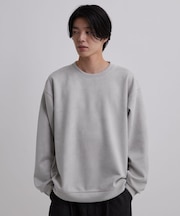 シルキータッチスエード クルーネックスウェット