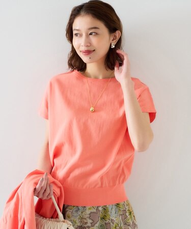 【11色展開/コットン100/アンサンブル可能】 プルオーバーニット