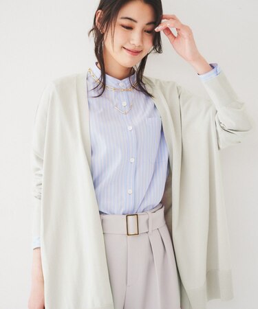 ボタンレスニットカーディガン