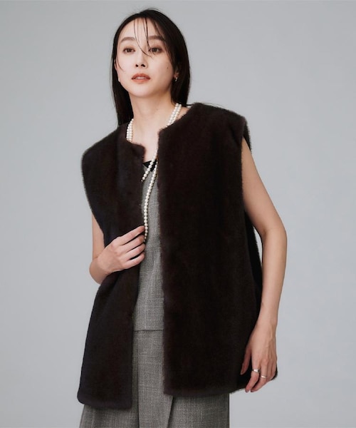 machatt ラムファージレ machattマチャット ラムファー ジレ ベスト