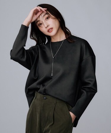 【セットアップ可/スポーティートップス】ダンボールジャージ プルオーバー