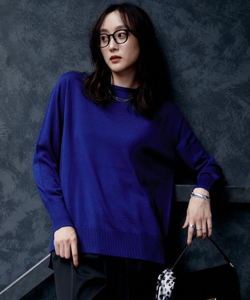 【8色展開/体型カバー】魅せるタイムレスニット